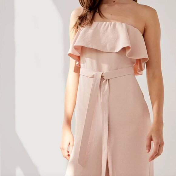 Aritzia Babaton Flutter Jumpsuit Strapless - Picture 1 of 7